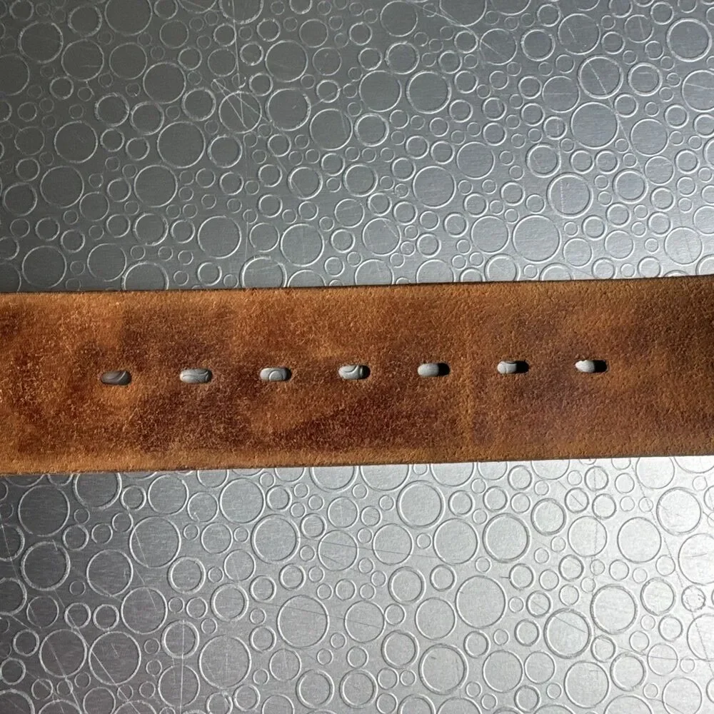Vtg Chambers Belt Co Grand Teton National Park Tooled Leather 40 Gorpcore Brown